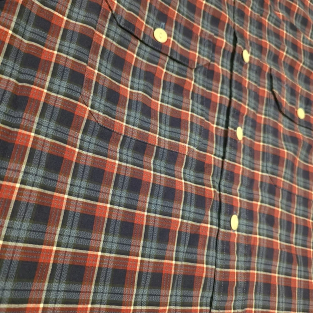 Ralph Lauren Polo Men's Plaid Button Up Shirt Long Sleeve Red Blue XL Classic
